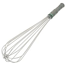 Vollrath 47093 Jacobs Pride 16" French Whip Whisk with Nylon Handle, Stainless Steel, NSF, Silver