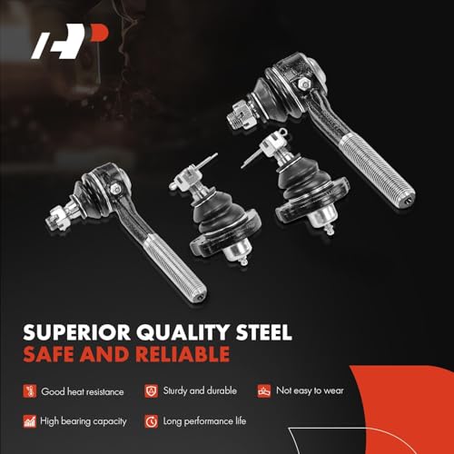 A-Premium 10Pcs Front End Suepnsion Kit, Front Upper Lower Ball Joint, Inner Outer Tie Rod End, Compatible with Nissan D21 1986-1994, Pathfinder 1987-1992, Pickup 1995-1997 by A-Premium - Used condition - Image 4