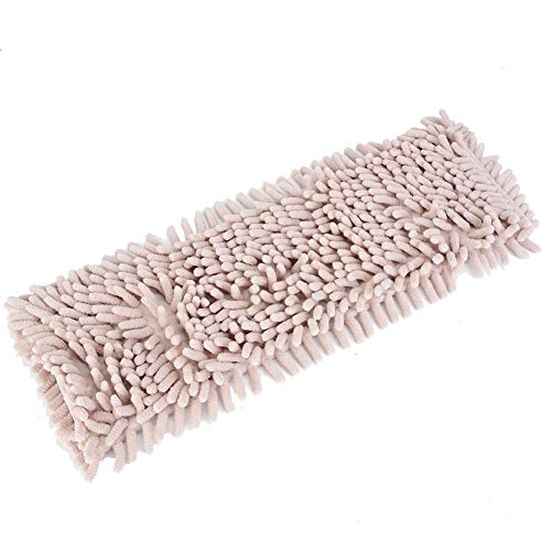 Jerliflyer Microfiber Dust Mop Pad, Wet Dry Floor Cleaning Mop Replacement Pad, Mop Pad with Extra Chennai Fill for Tiled Floors, Hardwood Floors (Cream Colour)