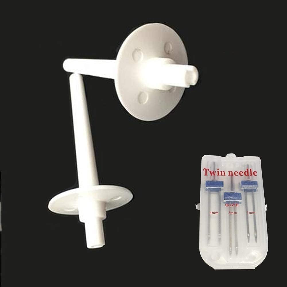 2 Pcs Spool pin+Pack Needle Extra Twin Needle for Brother, Sewing Machine Parts and Accessories B373, B375, BC2100WT, BM2600, CE4000#130920021/13092001/130920051, Arts, Crafts and Sewing