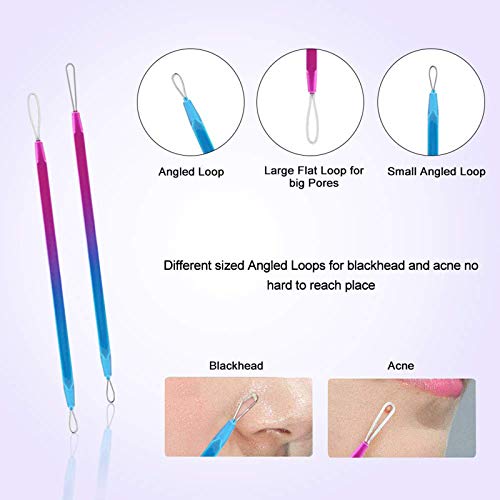 image for Henniu 10PCS Pimple Comedone Extractor Tool Acne Removal Kit Treatment