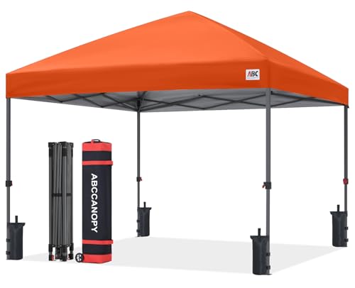ABCCANOPY 10x10 Pop Up Canopy Tent, Easy Setup Instant...