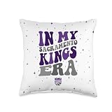 NBA In My Sacramento Kings Era Vintage Retro Wave Logo Throw Pillow