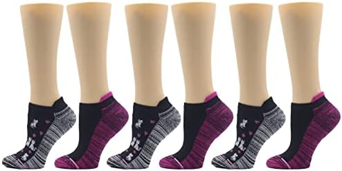 Dr. Motion Womens Low Cut Cushioned Breathable Compression Ankle Socks with Arch Support 6 Pairs (Love Cats)