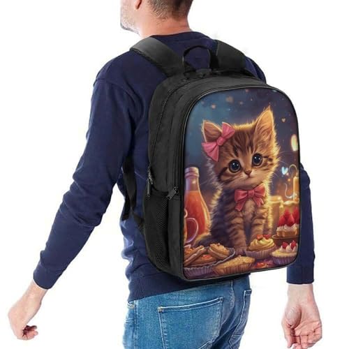 Mochila escolar de gato impermeable con relieve 3D para niños de preescolar 5