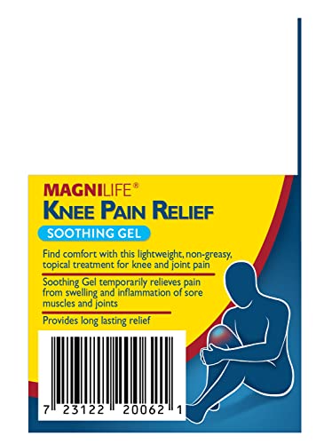 Image of MagniLife Knee Pain Relief Gel (4 oz), Arnica-Based Gel for Joint Pain, Knee Stiffness & Swelling, Non-Greasy, No Staining, Massage-in Formula for Daily Knee Support & Comfort