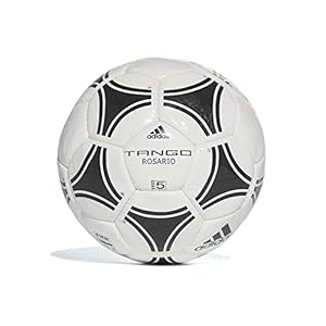Adidas Men Tango Rosario Ball – White/Black/Black, Size 5