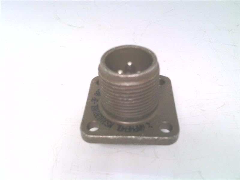 AMPHENOL 10-190211-03P Conn Cylindrical Circular PIN 3 POS Solder Cup ST Box Mount 3 Terminal 1 Port