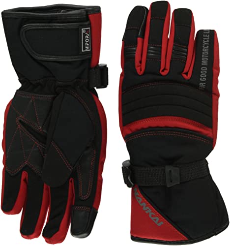 [南海部品] バイク用 フレックスウォーマーグローブ レッド WS SDG-3347B