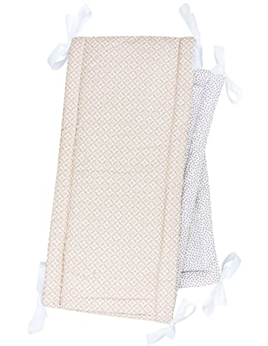 Paracolpi Letto Neonato RZYW Antisoffoco - Cuscino Traspirante 120x28 Cm, Protezione Anticaduta Per Culla E Sponde