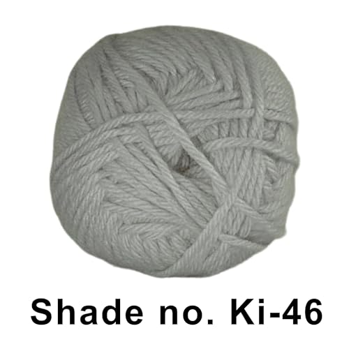 Image of VCR Light Grey Yarn, 100 Grams Hank, 190 Meters Length, Acrylic Ball for Crochet and Knitting, Soft Crosia Threads, Pack of 1 Yarn, Suitable for DIY Crafts