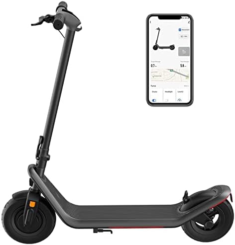 Caroma Electric Scooter, 500W Motor, Up to 30 Miles Range & 20 Mph Speed, 10" Pneumatic Tires Electric Scooter for Adult, Foldable Commuting Scooter with Dual Brake System & Battery Management System