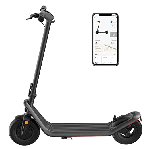 Caroma Electric Scooter, 500W Motor, Up to 30 Miles Range & 20 Mph Speed, 10" Pneumatic Tires Electric Scooter for Adult, Foldable Commuting Scooter with Dual Brake System & Battery Management System