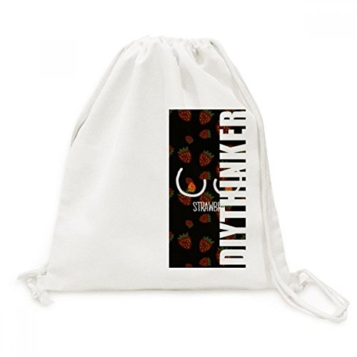 Sac de voyage en toile fraise rouge pour sorties et loisirs