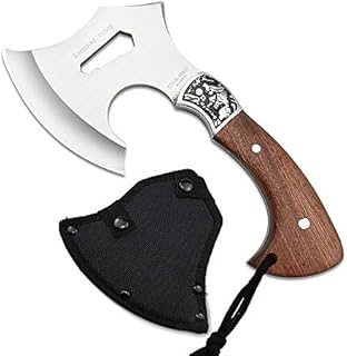 NedFoss Camping Axt Outdoor-Axt/Survival-Axt, Erwachsene Äxte Camping Hatchet Beil, inkl. Kopftasche, Holz Griff