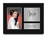 HWC Trading Carrie Fisher Gift USL Signed Printed Autograph Star Wars Gifts Print Photo Picture Display - US Letter Size