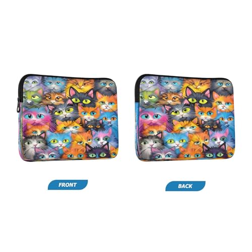 Funda para Portátil de 13-14 Pulgadas con Diseño de Gatos miniatura 2