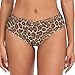 Peystean Women's Comfy Underwear Briefs,Fashion Leopard Skin Texture Soft Breathable Girls Mid Waist Brief Stretchy Ladies Bikini Cheeky Panties for Woman XL