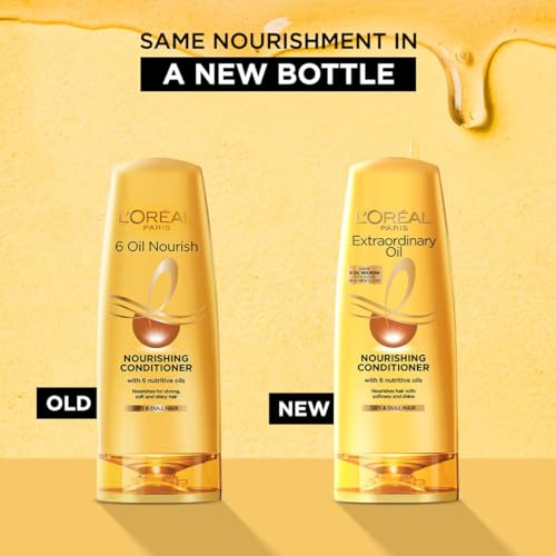 Image of L'Oreal Paris Extraordinary Oil Nourishing Shampoo for Dry & Dull Hair (180ml) + Extraordinary Oil Nourishing Conditioner for Dry & Dull Hair (180ml) (2 ITEM IN SET)