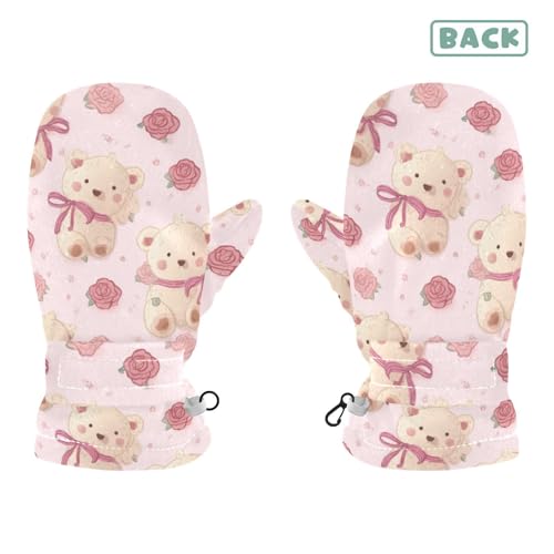 Image of Plaaee Early 1990s Pattern Kids Glove Warm Mitten Winter Favor for Toddler Boys and Girls Children Cold Weather Gloves