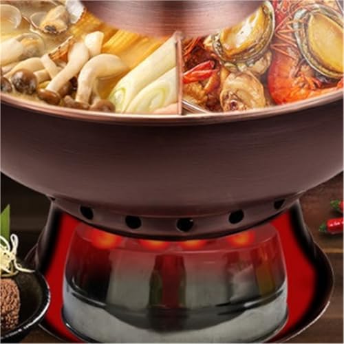Marmite chinoise en cuivre de style ancien pour repas de fête - 5