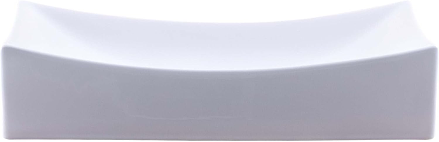 Miseno MVS-NP-01141-NODRAIN 21-3/4" Rectangular Porcelain Vessel Bathroom Sink - Matte Black