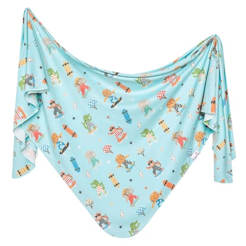 Image of Copper Pearl Swaddle Blankets for Newborns | Soft Stretchy Receiving Blankets for Boys and Girls | Large 46 x 46 Inch Baby Blankets | Lightweight and Breathable Swaddles | Tanner