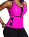 Lelinta Neoprene Sauna Suit - Sauna Tank Top Vest with Adjustable Shaper Trainer Belt,Red,L(Fit For Waist:29.9"-31.5")