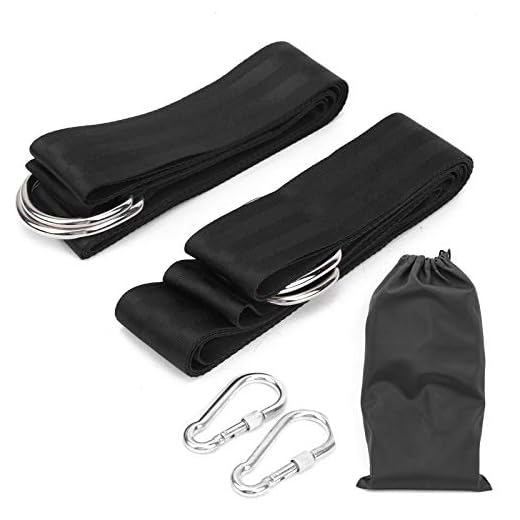 Keenso Träd Swing hängande remmar kit, 3 meter x 5 cm utomhus gunga hängande säte säkerhetsbälte hängmatta nylon rep bälte bandage