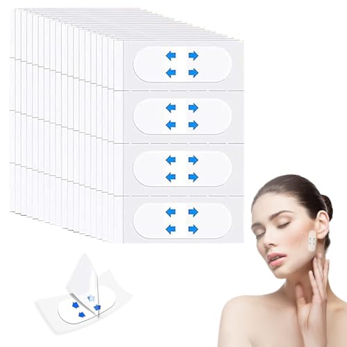 120 Stück Facelifting Aufklebers für Frau, Unsichtbare Facelifting Tape für V-Form Gesicht, Lift Gesicht Aufkleber Verbergen von Gesichtsfalten Lifting Schlaffe Haut Make-up-Facelifting-Tools