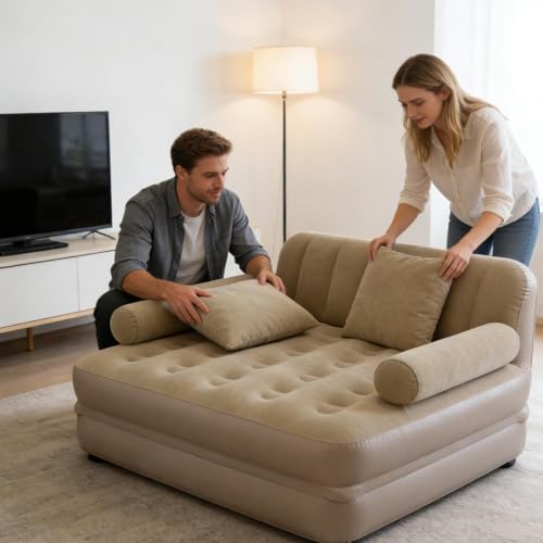Lit de camping gonflable confortable avec pompe pour éviter le mal de dos - 3
