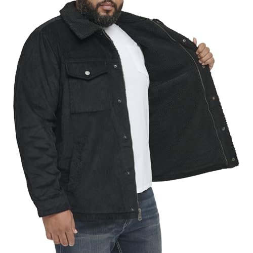 Image of Levi's Men's Corduroy Sherpa Lined Trucker Jacket (Regular & Big & Tall Sizes)