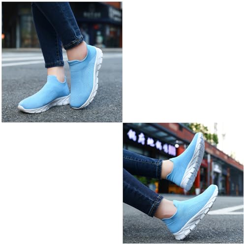 Image of Womens Shoes Running Walking Sneakers Slip On Sport Outdoor Casual Tennis Workout AthleticGym Shoes Lightweight Comfortable Fashion Fitness Shoes