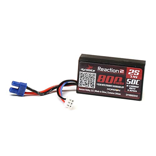 Dynamite 7.4V 800Mah 2S 50C Hardcase Lipo Battery Ec2, Dynb825H2 #TOP2