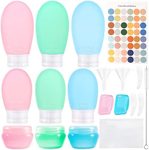 Contenitori Da Viaggio Per Liquidi | 8 Pezzi | Silicone | 90ml E 60ml - Foto 2