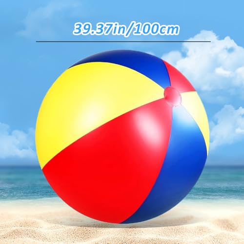 Pelota de playa gigante para fiestas en la piscina y juegos acuaticos de jardin 7