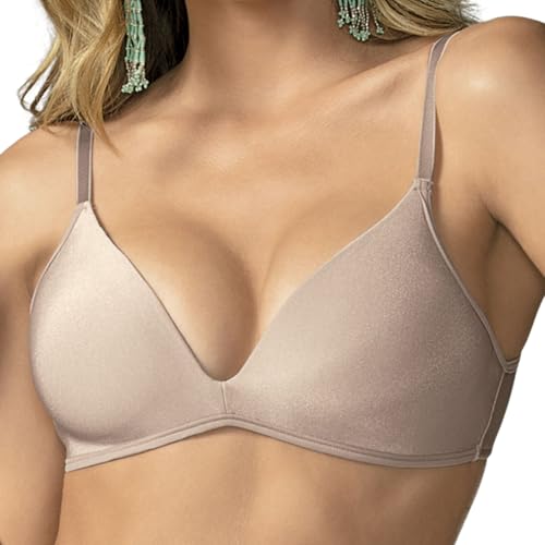 Sutiã DeMillus Lingerie Confortável Sustentação, Sutiã Sem Bojo, Tecido Macio e Respirável, Modelagem Anatômica, Alças Ajustáveis Paraíso Feminino | Bege Rosado | 42