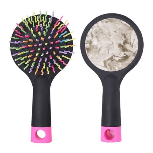 Brosse à cheveux démêlante gris pollué pour votre routine beauté du matin