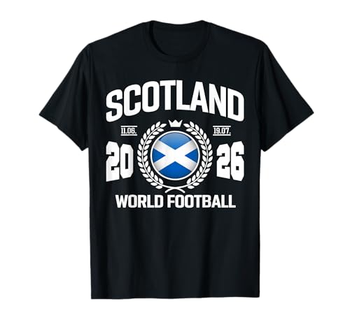 Scotland Football Supporter 2026 Badge Design T-Shirt