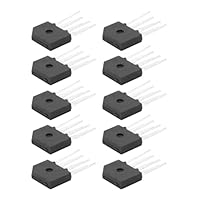 Voyoo 10 Stück KBP210 Brückengleichrichterdiode einphasig, 1000 V / 2A, Vollwelle 2Amp 700Volt Elektronische Siliziumdioden, 4Pins