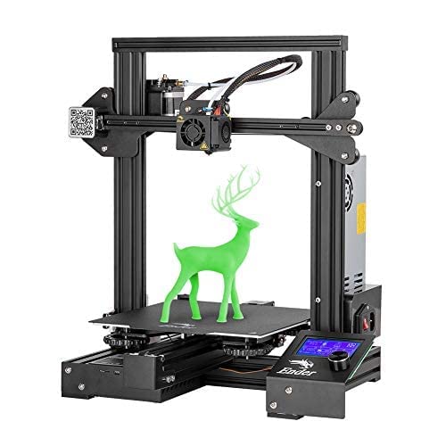 Creality Ender 3 3D Printer, Upgraded Vshape with POM Wheels, MK8 Extrusion Mechanism, Easy