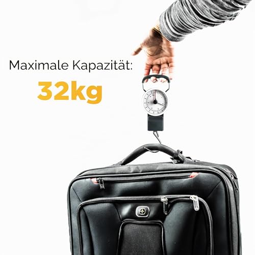 STATUS SMLSCALE1PK4 Gepäckwaage, mechanische Gepäckwaage, inklusive 1 m Maßband