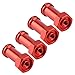 Adaptateur d'extension RC, d'anode d'usinage CNC Élargisseur d'entretoise de Roue RC léger pour Camion RC 1/18 pour A949 pour A959(Rouge)