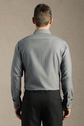 Image of Louis Philippe Men's Regular Fit Easy to Iron Everyday wear Premium Cotton Full Sleeve Solid Formal Shirt