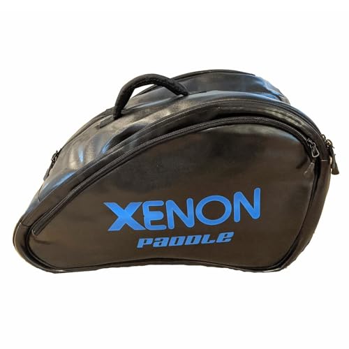 Xenon Platform Tennis Paddle Bag | Men’s & Women’s Backpack | Holds 2 Paddles plus Gear | Ventilated Shoe & Clothing Compartment | Padded Adjustable Shoulder Straps | Grip Handles | Black with Blue