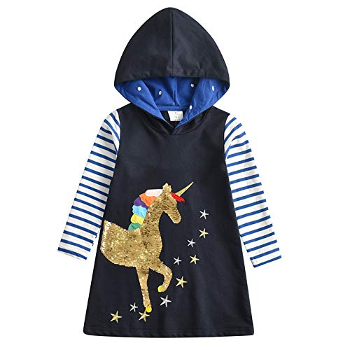 VIKITA Mädchen Sweatshirt Langarm Top Baumwolle Langarmshirt Herbst Winter...