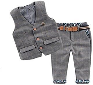 TAOJIAN Baby Vintage Style and Wedding Tuxedo Waistcoat Outfit Suit