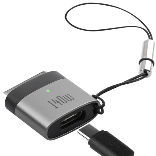 140W USB C auf Magsafe-3 Magnet Adapter, USB C Magsafe-Adapter Magnetstecker Schnellladung für MacBook Pro M1 2021/M2 (2...