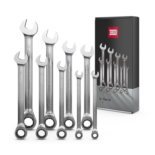 INBUS® 74377 Maul-Ringratschenschlüssel Set 9tlg, 7-19mm