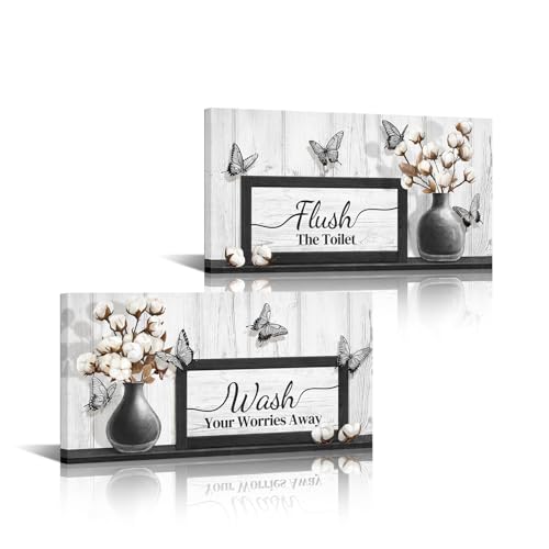 Visual Art Decor Bathroom Pictures Farmhouse Bathroom Quote Signs Toilet